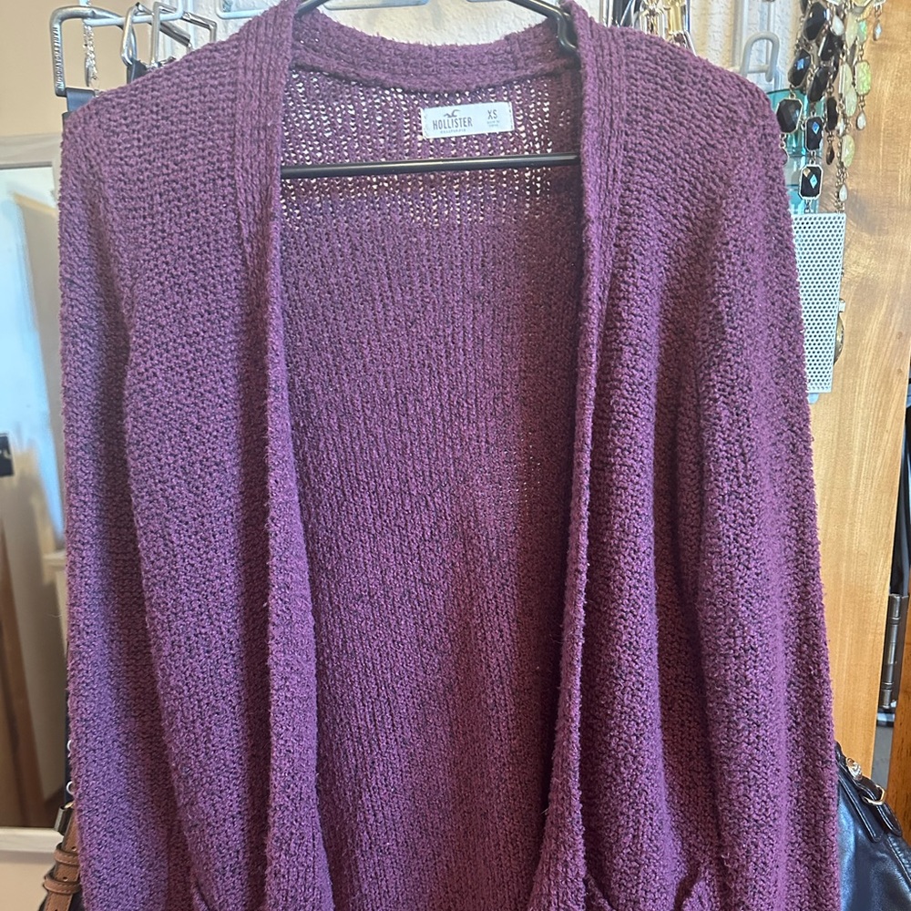 Hollister Burgundy Knit Top